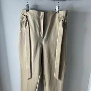 7th Ave crop pants with belt detail